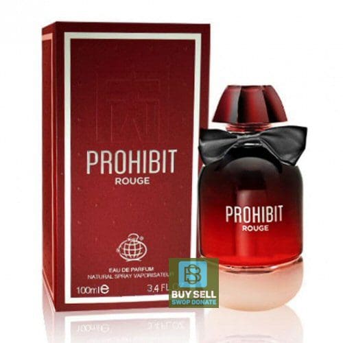 Prohibit Rouge Fragrance World EDP 100ml - Tega Scents